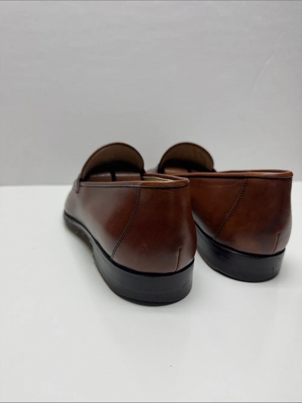 Gucci Men's Classic Brown Leather Penny Loafers